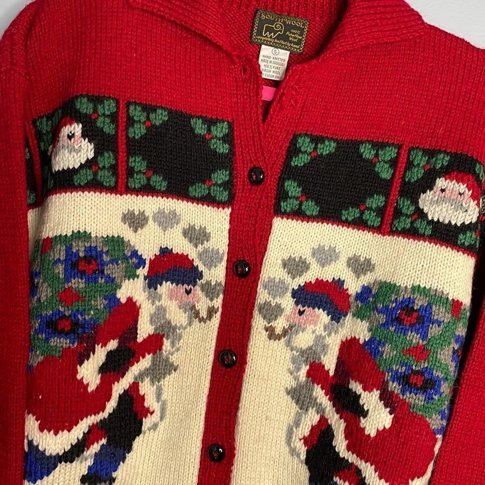 South wool Woman’s Small Christmas Cardigan